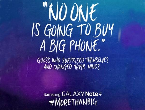 Woodgate's tweet photo. Samsung qui dans une publicité regrette que Jobs ai changé d'avis à propos des phablettes. Jobs, mort il y a 3 ans... http://t.co/8J7UfP5p7m
