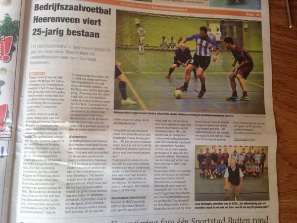 StichtingHZVC's tweet photo. Deze week een groot artikel over onze competitie in de @HveenseCourant http://t.co/aOugGVG39K
