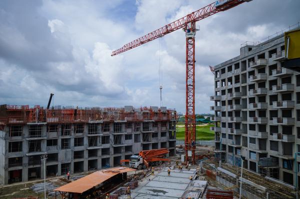 #jsp by @Bouygues_C
Coup d'œil sur l'avancée de #Starcity 1er chantier au #Myanmar de #DragagesSingapore