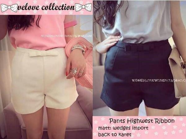 minimelss's tweet photo. pants highwest ribbon 68rb, matt wedges import tebal #LMNew http://t.co/y3i1TpcGkf