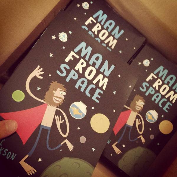 MARCmakescomics's tweet photo. Oh man, look what just arrived by courier... #ManfromSpace is here!! http://t.co/CdNWDXqfjL