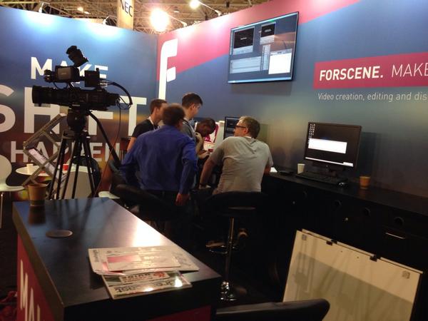 jasonhcowan's tweet photo. Final tweeks on the Forbidden stand, team in from the UK and US. Looking forward to tomorrow #Forbiddentech #IBCShow http://t.co/ZEjbNCDE8g