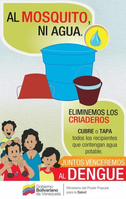 Buenos Días, recuerda: Elimina los criaderos, al #Mosquito ni Agua
@MPPSALUD <a href="/NancyPerezPSUV/">Nancy Pérez Sierra</a> <a href="/PrensaMinSalud/">John </a>
