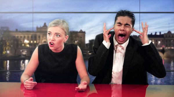 svthumor's tweet photo. Clara Henry &amp; @WilliamSpetz  laddar upp stenhårt inför valdagen
Se #Valfeber här: http://t.co/B2XCF2bZR6 #hurröstardu http://t.co/Fg4WHFge1B