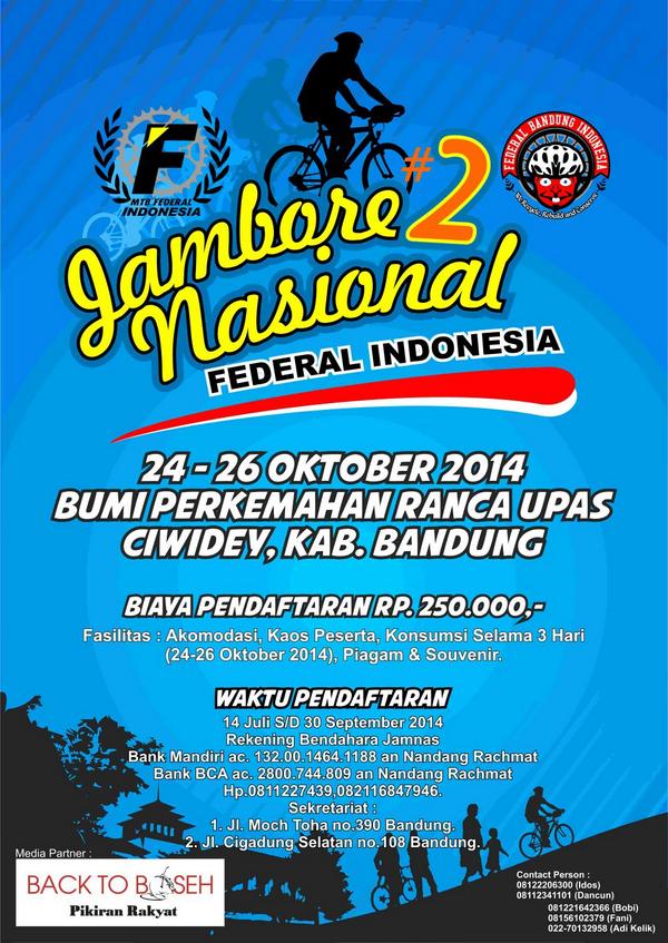 yuk ah bikecamping dan ngariung di Bandung,  Jamnas Federal Ind 24-26 Oktober 2014