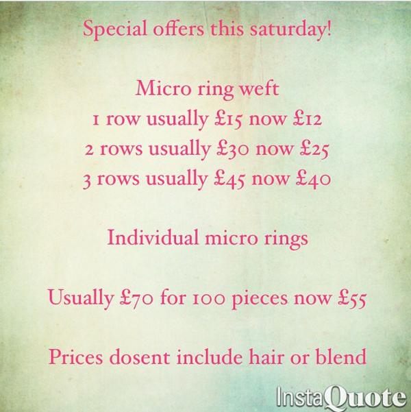 HairGoldiee's tweet image. #Microringextensions #hairliverpool #speicaloffers