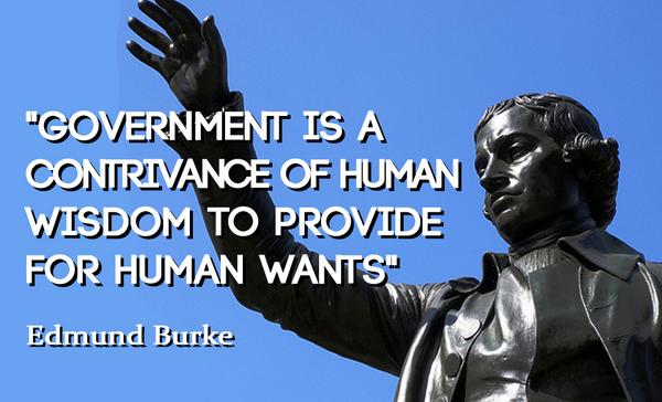 madefromhistory's tweet photo. Government is a contrivance of human wisdom to provide for human wants - Edmund Burke http://t.co/oqgZDIP1NM