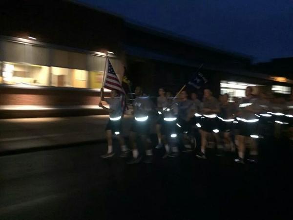 LHUROTC's tweet photo. 9/11 run with #havenarmy #lhurotc @LHUFootball @ArmyROTC @LockHavenUniv http://t.co/21k9QmGzeZ