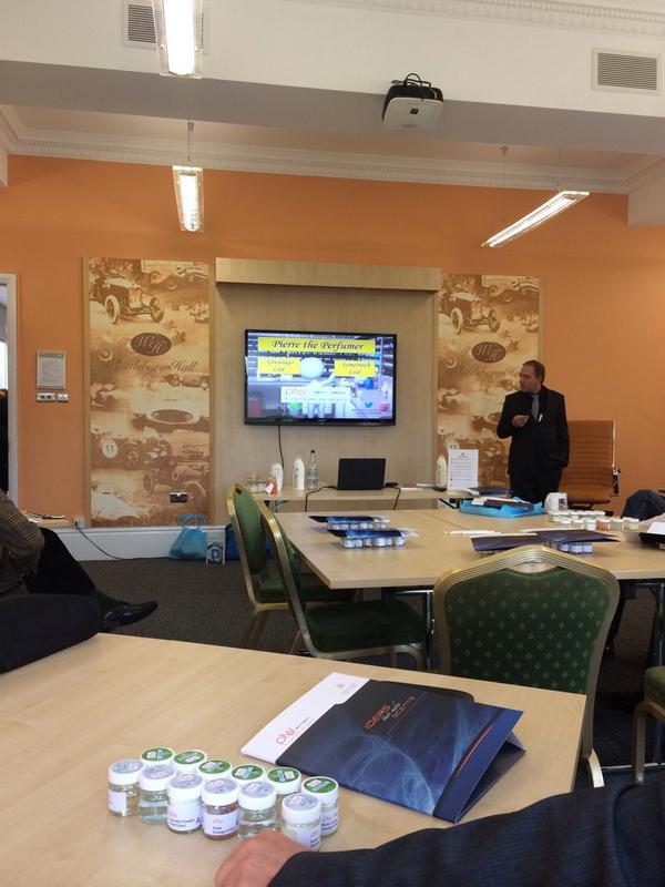 Next stop... #PFW - been a while since we have seen Pierre <a href="/PFWAC/">Pierre the perfumer</a> #fragrance #bspsymposium2014