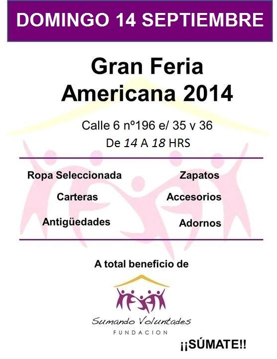 SumaVol's tweet photo. ¡No falten nuestra próxima feria americana este domingo! 14h-18h :) http://t.co/2xXTzyH7Ut