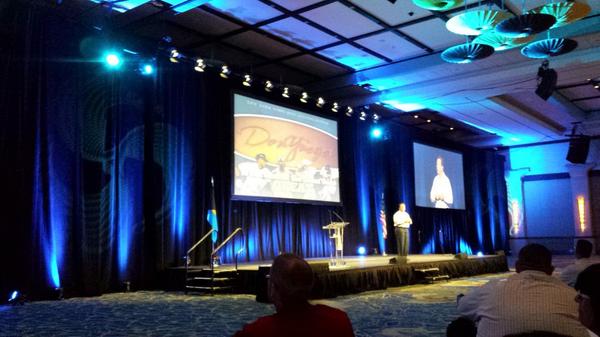 JacobCraig30's tweet photo. Gen session guest speaker Don Yaeger - truly great winners expect to win http://t.co/KqXG1pHiX6