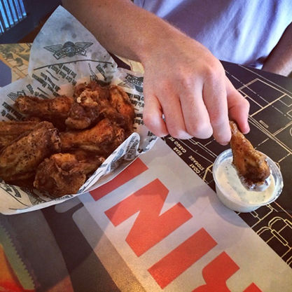 WingstopMemphis's tweet photo. I put my hand up on your hip. When I dip you dip we dip!" #wingstopranch http://t.co/hPF8TWl43k