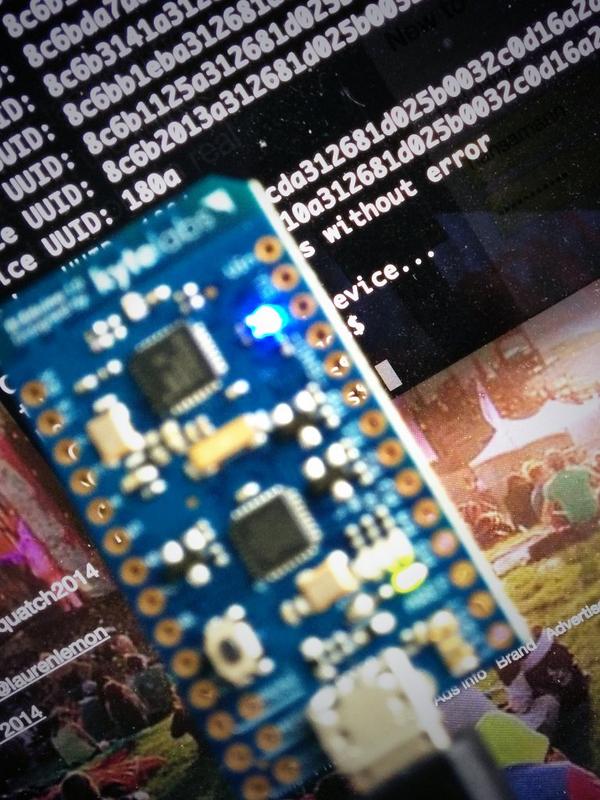 hansamann's tweet photo. Impressed w the state of #ble and #arduino. Today alone I built bidirectional communication w #tessel and #bleduino http://t.co/l29HHXKyPg