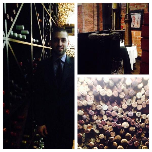 Voici Jack Grimaudo <a href="/jgrimaudo1/">Jack Grimaudo</a> notre chef sommelier qui gère notre carte avec plus de 1000 références de vins 😉