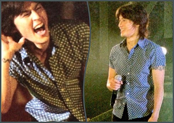 34 シャツが本当によく似合う D エンサマのドットに鷲掴みにされたけど私的には忘れもしない 稲葉浩志 Live 10 En の9 23仙台バースデーライブで着た水玉プリティ稲たんが衝撃的に可愛いかった Http T Co Tv5su6uqn9