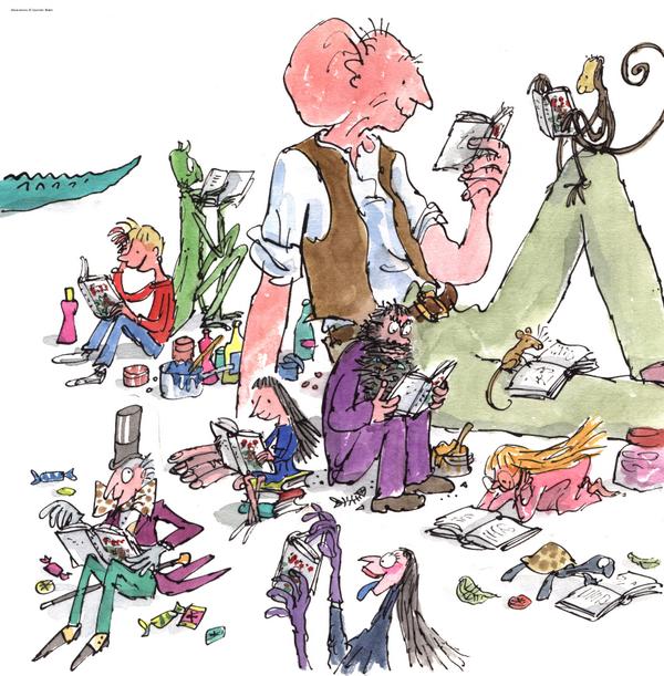 PenguinUKBooks's tweet photo. It’s #RoaldDahlDay. Tweet us a picture of your favourite @roald_dahl tome and we’ll RT the best. http://t.co/qSCuwXzOo0