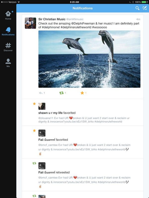 DelphiFreeman's tweet photo. Big Shout out to @sirIANmusic congratulations! You are in POD #1 #delphinsruletheworld 🐬🐬🐬🐬 #delphifreemanmusic http://t.co/IcO8MmRa0f