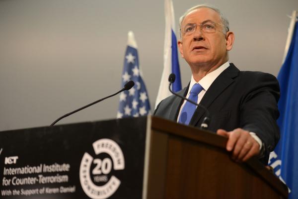 IsraeliPM's tweet photo. Prime Minister Benjamin Netanyahu's address at @ICT_org conference on counter-terrorism http://t.co/PnZmeenUqy #ICT14 http://t.co/38x3wt9SU3