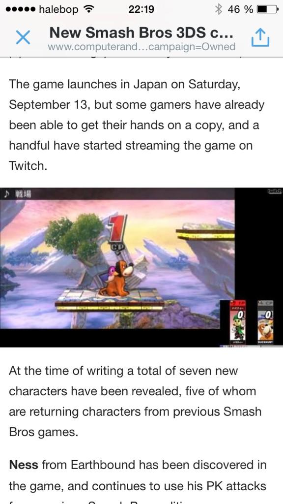 KennyKnekk's tweet photo. Da er vel spillverdenen runna. Duck Hunt dog er tilbake! #spillprat #SmashBros http://t.co/3gOITCaCtL