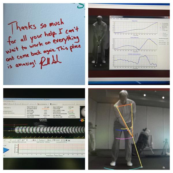 saundersrodgers's tweet photo. Fantastic time with Mr Surber improving #shortstick @Quintic_Sports #BallRoll #Biomechanics #PrecisionPuttingStudio http://t.co/KfZUuzdZ9g