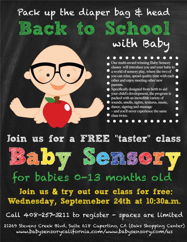 BabySensoryCA's tweet photo. #SiliconValley #parents of #babies birth to 13 months old: #freebabyclass 2 try out our #BabySensory classes 9-25 http://t.co/Wm1HBbB4fR