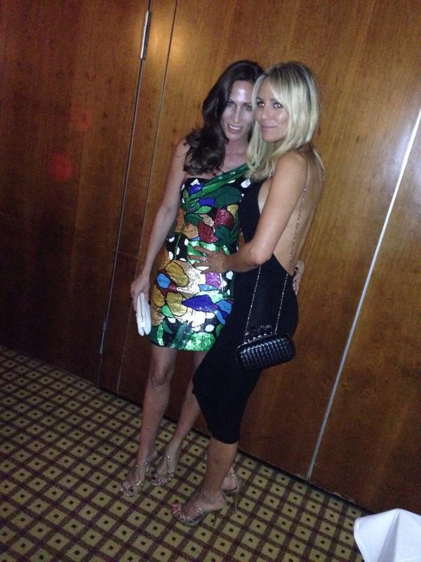 With best friend Angie Dean