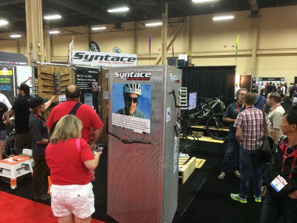 Day 2 of <a href="/Interbike/">Interbike</a> - swing by to check out the #Syntace wheels! #Interbike