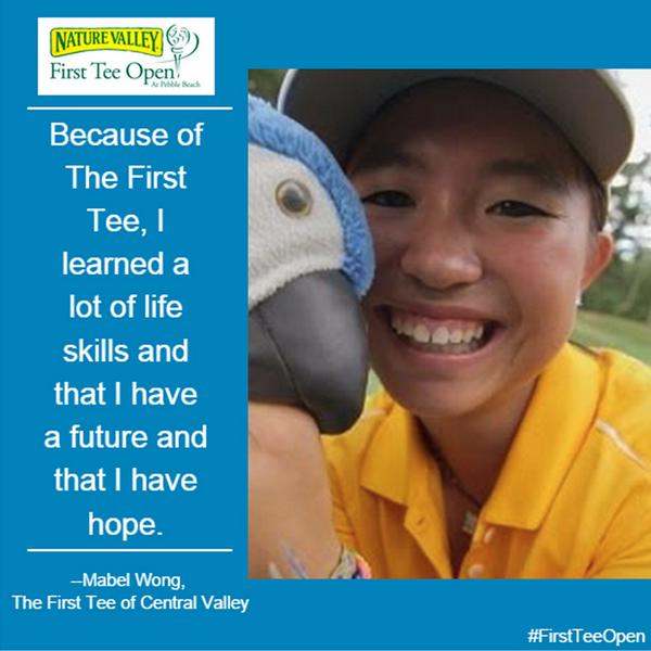 FirstTee's tweet image. Mabel Wong from @TheFirstTee of Central Valley shares her journey to Pebble: bit.ly/MabelW