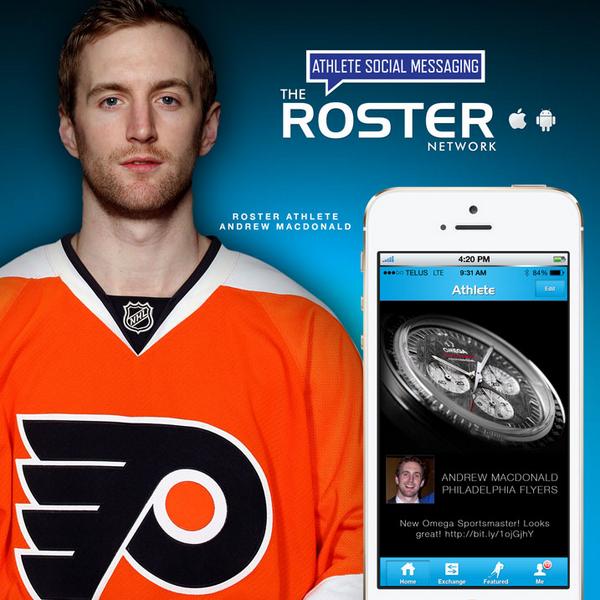 RosterNet's tweet image. Share your marketing messages through hundreds of pro athletes worldwide with THE ROSTER NETWORK micro-endorsements