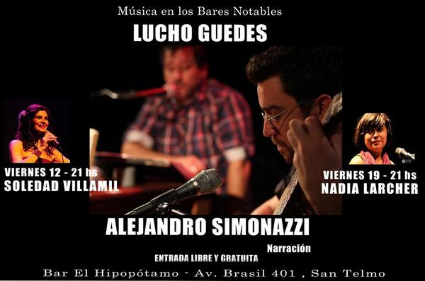 Mañana, gratis, en San Telmo, estrenando repertorio nuevo con Soledad Villamil haciendo los personajes femeninos.