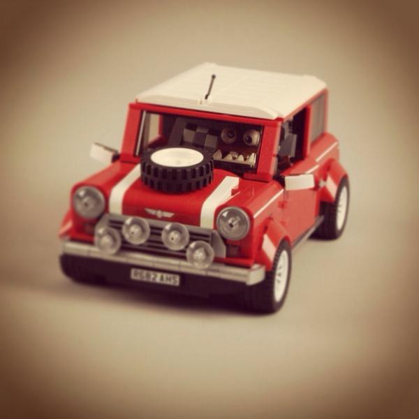 lego mini cooper red