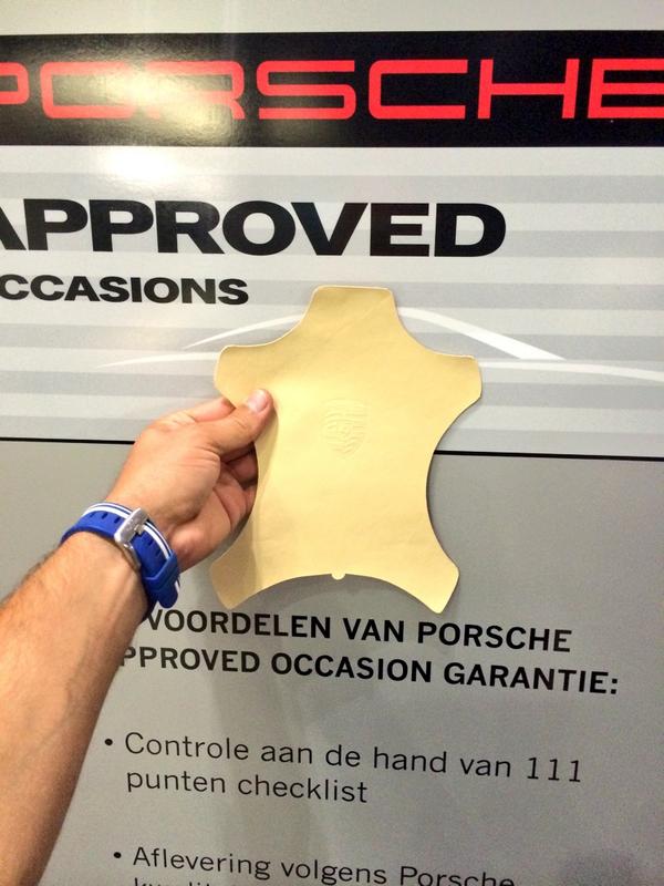 TomCoronel's tweet photo. RETWEET and will give away 2 @Porsche #Amsterdam leather mousepads after an event here. Black or beige one? http://t.co/ztzNZkay3q