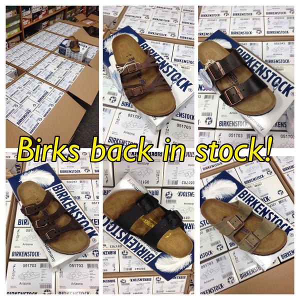 brownsmhk's tweet photo. This weeks shipment of Birkenstock are in. . @KSUclassof17 @KSUclassof18 @StuLifeKSU #Birkenstock http://t.co/Tqepj9FyxB