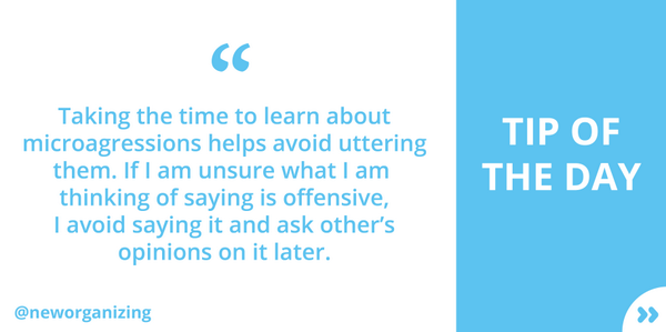 noitoolbox's tweet image. MT @neworganizing: What are microaggressions and how can we avoid them? Tip by @audinetayag  ow.ly/Brunr
