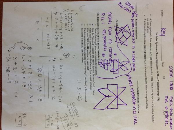 mathdags's tweet photo. Here is the key for the notes/class work from today! http://t.co/3BEyHrwp8l