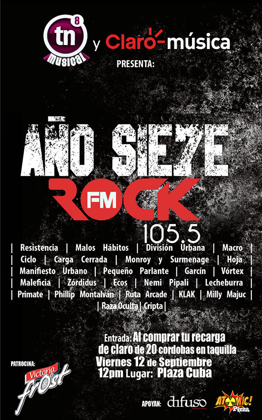 Criptanic's tweet photo. RECUERDEN AMIGOS MAÑANA DESDE LAS 12 PM EN PLAZA CUBA PARA CELEBRAR EL AÑO 7 DE ROCK FM AHI ESTAREMOS SALUDOS!!! http://t.co/MGq7A8EWSU