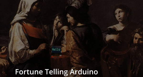 SWBAM's tweet photo. A fortune telling #arduino: for all of your prophetic needs. #diy #funhacks #electronics http://t.co/EbkChI4Phb http://t.co/TQOCFVyFwI