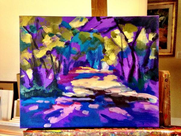 JanetVanderhoof's tweet photo. A start to one painting #art http://t.co/zSFX36QKsc