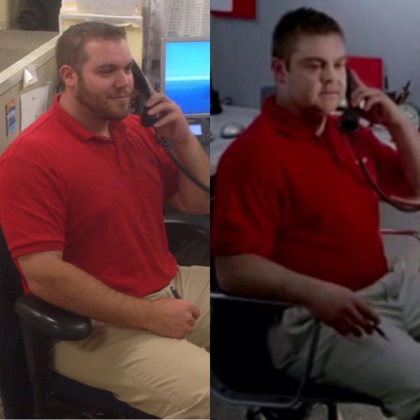 sinopbilly's tweet photo. Just wanted to be like @JakeStateFarm today at work. Thanks @mselbz0927 @kcarr86 #at3pm http://t.co/8QXOy8E274