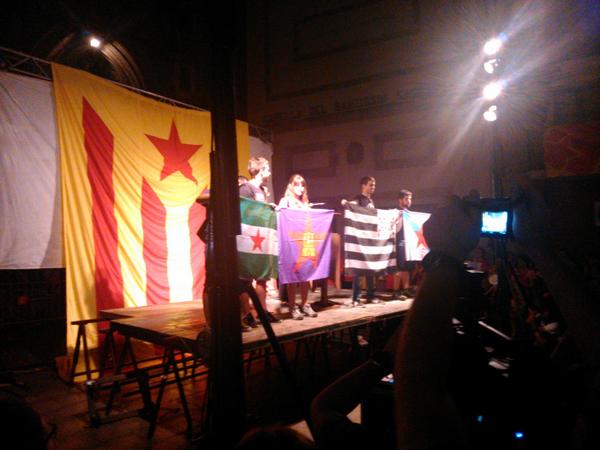 YescaCastilla's tweet photo. En el acto politico d la izquierda independentista tb hemos estado presentes. El internacionalismo se muestra andando http://t.co/GYHWHodR9E