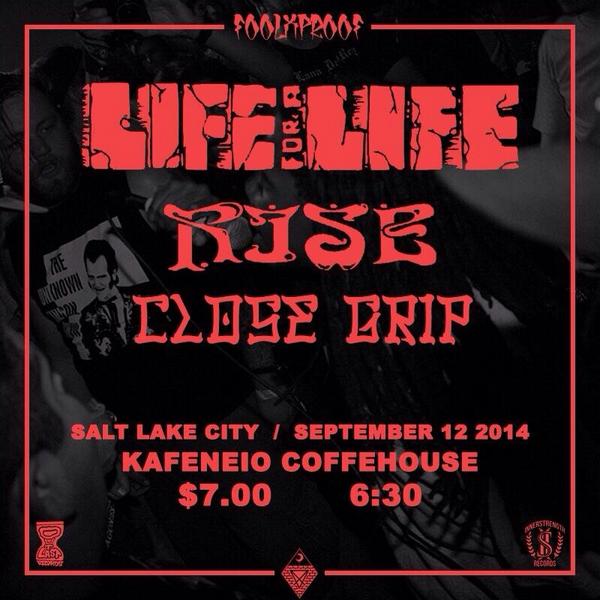 SLC_Hardcore's tweet photo. This guy is tomorrow. Couple a sick touring bands and a sick local. Should be a good time. Spread the word! RT! http://t.co/xa2JA8pQWl