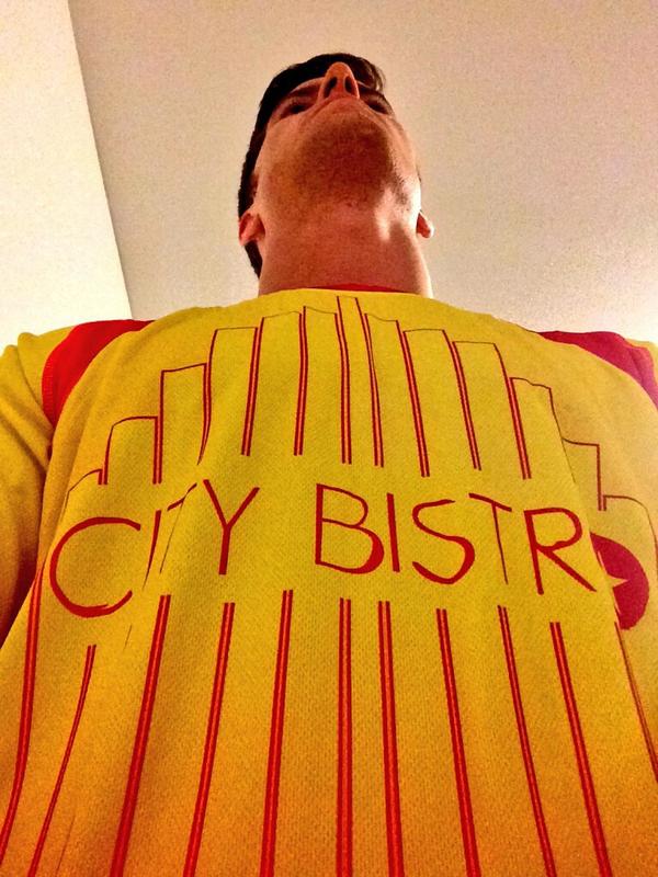 freeagentprint's tweet photo. GL to the @CityBistroNJ #Hoboken Squad! MT “@Oxland25: Thanks to @freeagentprint for making these jerseys for us! http://t.co/Ij30OcAY5M”