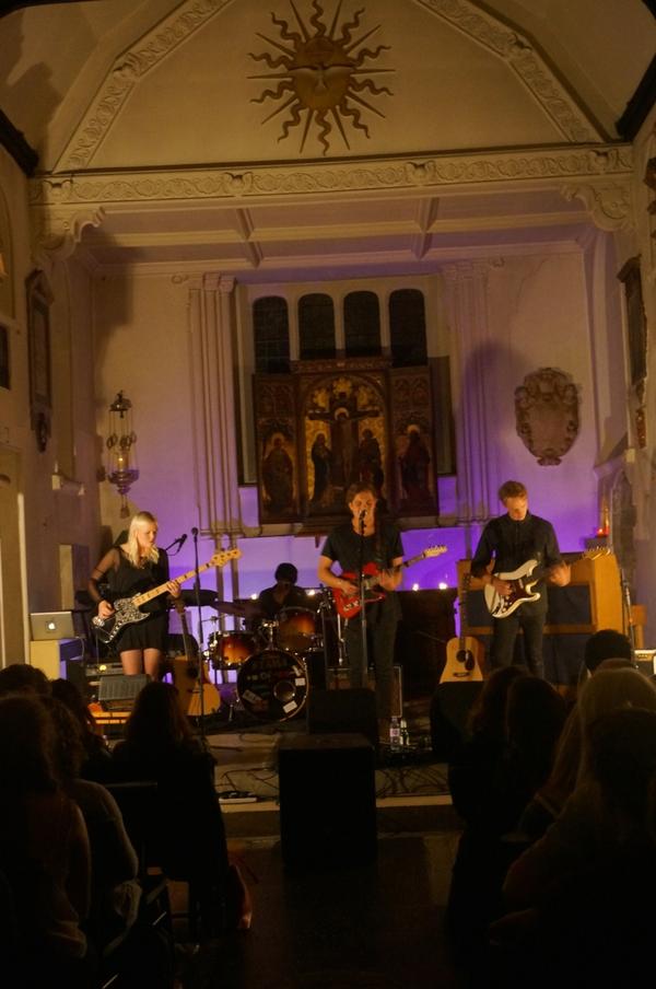 CllrCatherineF's tweet photo. Brilliant set by #tenterhook at #St Pancras Old church. love “go easy..” http://t.co/LznfCiUd0Q