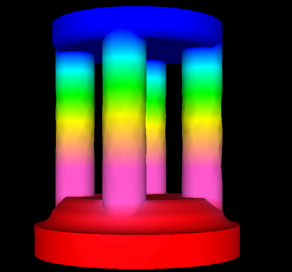 StampTEG's tweet photo. A simple model, but it's a start. Working to map heat flow thru the Stamp chassis. #ElmerCFD http://t.co/ul1Zsy7G6O