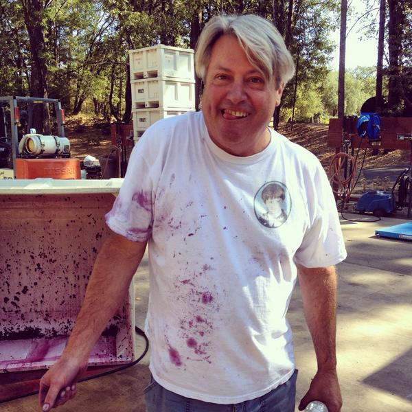 RobertFoleyWine's tweet photo. Pressed the 2014 #Calistoga #Merlot today. Bob's goofy.  #napaharvest #bobfoley http://t.co/MPzsOM7tvY