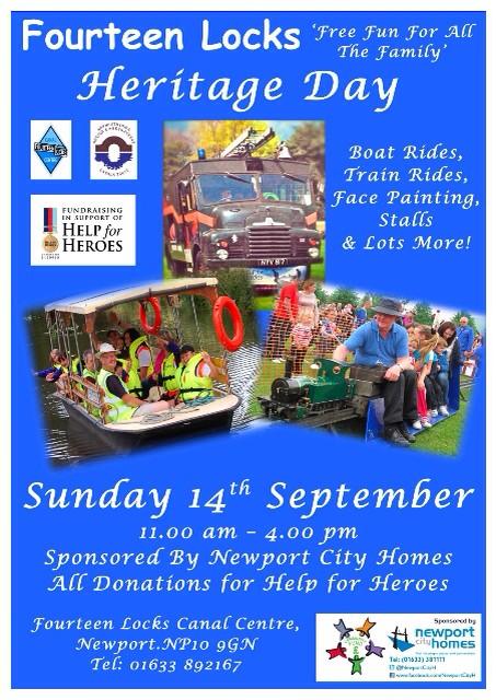 chrispevans1's tweet photo. Big #ShoutOut to @NewportCityH for sponsoring our #Charity #HeritageOpenDay #14Locks this Sunday #seeyouthere #dayout http://t.co/M3kITIkdGE