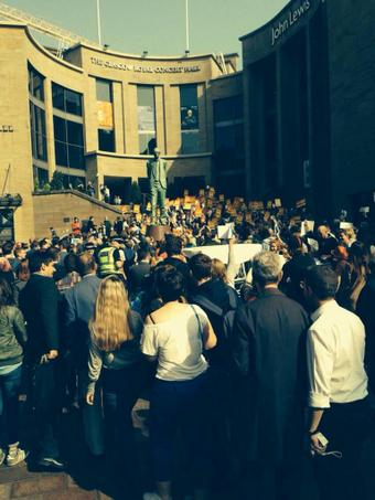 D_G_Alexander's tweet photo. Donald Dewar fought Nationalism all his life: Thank you to Labour comrades who joined us yesterday #solidarity #pride http://t.co/qPlGFMwJGY