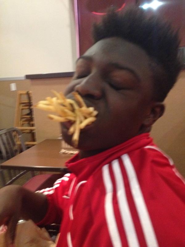 _scfink's tweet photo. #HB3 always eating http://t.co/yKIO9Jdr3t