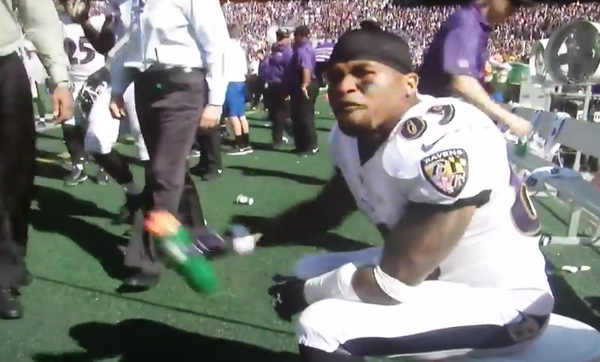 BleacherReport's tweet photo. VIDEO: Steve Smith called out the Panthers for releasing him after his 80 yard TD in Week 1 http://t.co/HV8BaFXU1M http://t.co/3CqGYTS5Xv