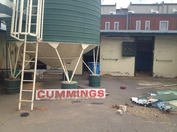 Simple sign and demolition site now, Saintly Lodge, no farewell, Asian owned apartments to come, deserves better🐴🐴